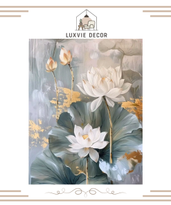 Tranh canvas hoa sen