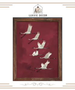 Tranh canvas chim hạc